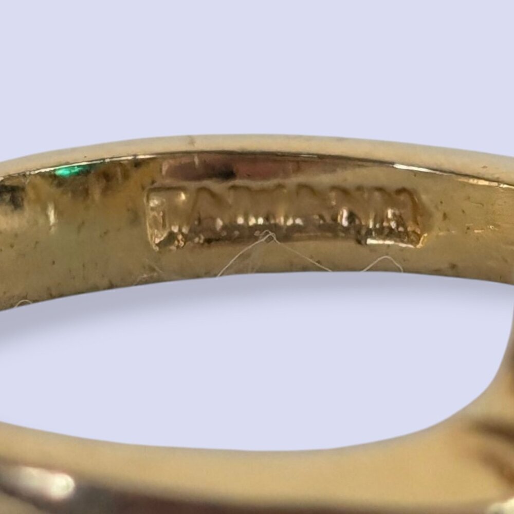 Vintage Glass Stone Costume Ring - Picture 7 of 9